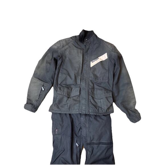 Aerostitch Roadcrafter GoreTex Motorcycle Riding 2 Pc Black Jacket 48L Pant 46 - Picture 2 of 16